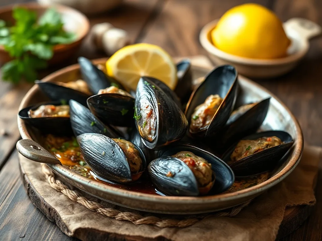 Fırında Midye Dolma