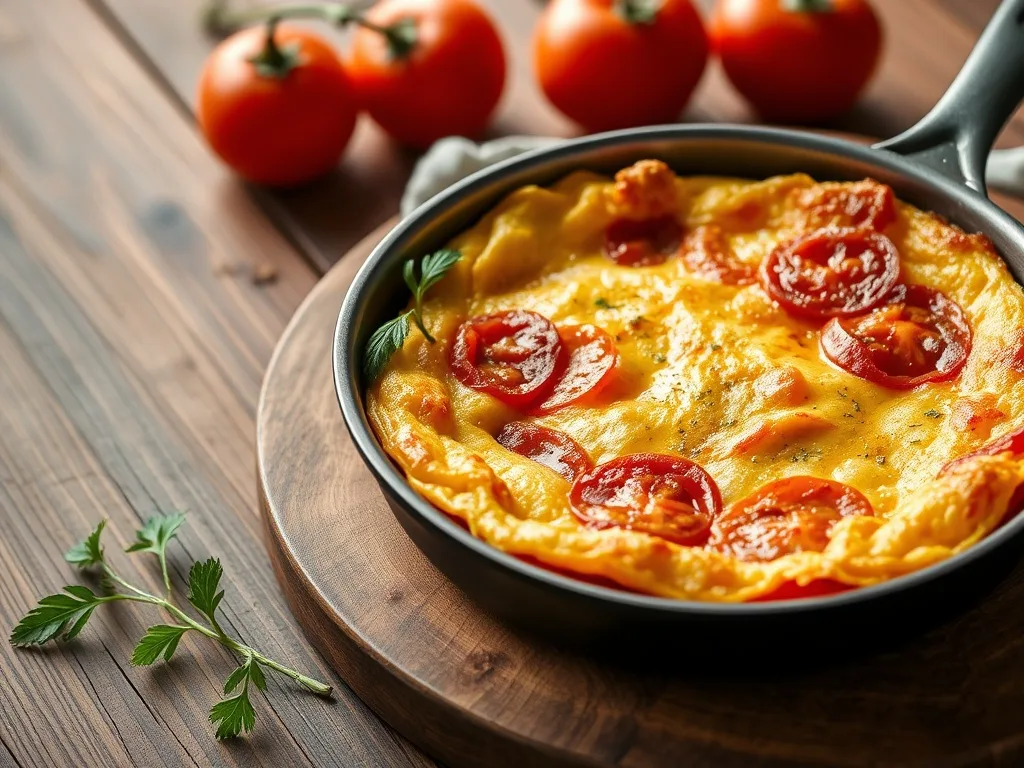 Domatesli Omlet