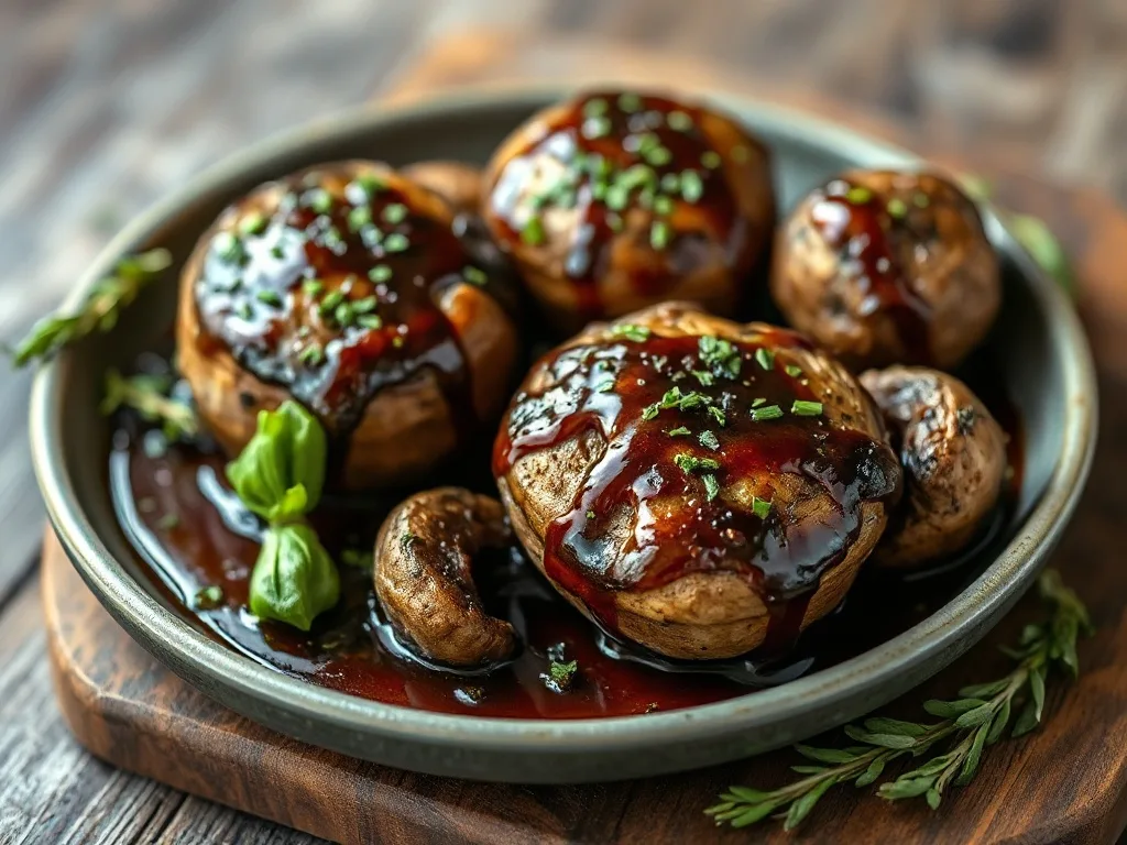Baharatlı Fırın Mantar (Vegan)