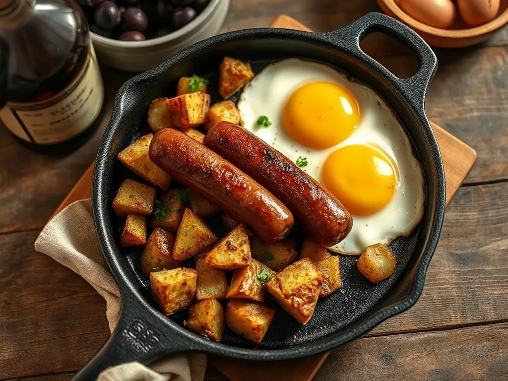 Sucuklu Yumurta Kahvaltı Tavası