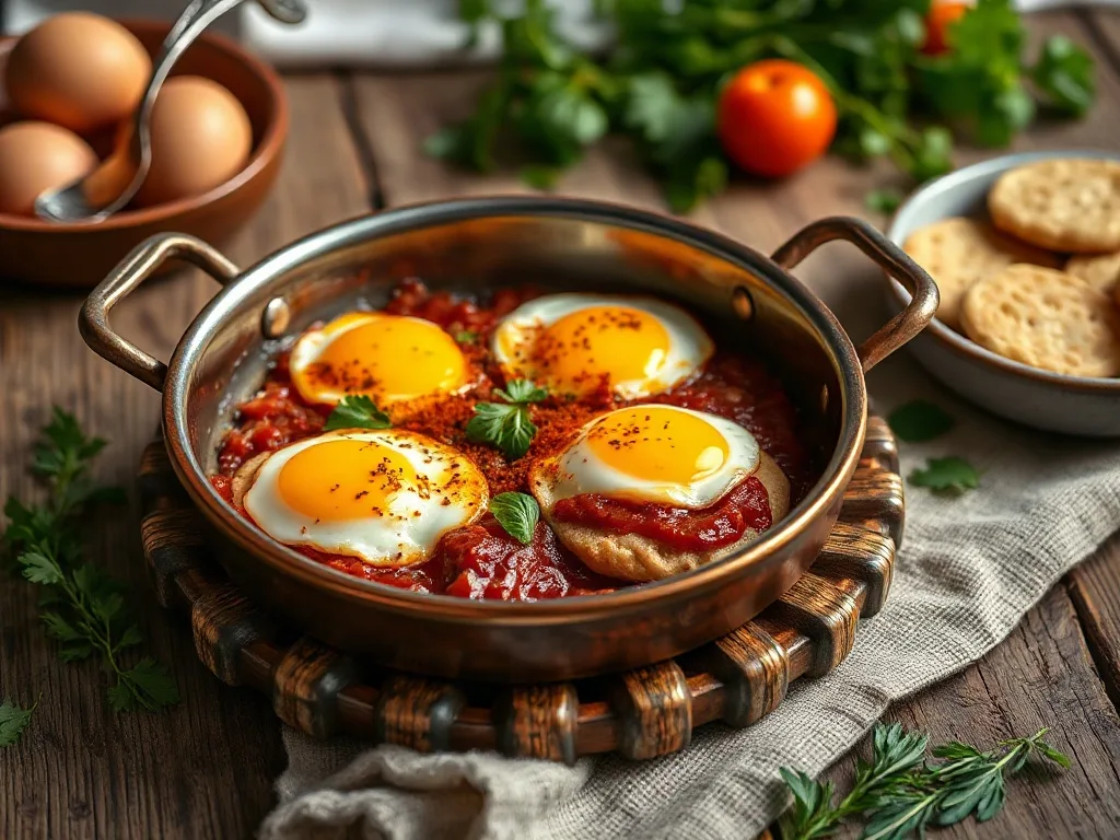 Kapta Pastırmalı Yumurta