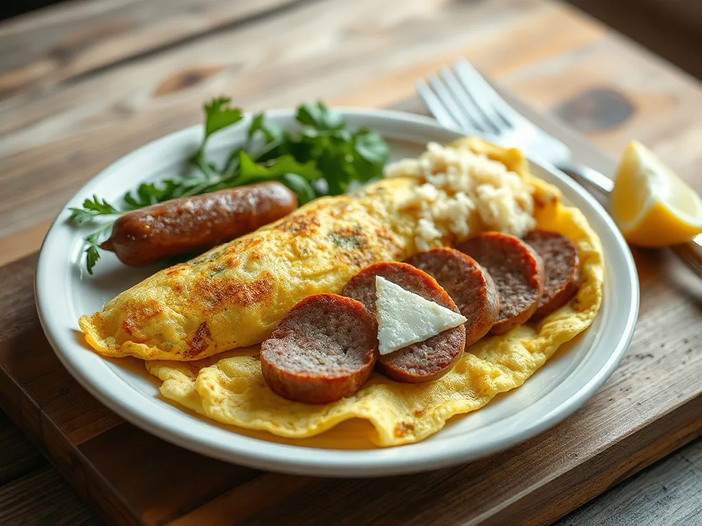 Fırın Sucuklu Omlet