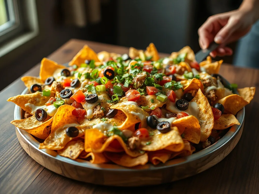 Kalabalık için Nachos Tepsisi