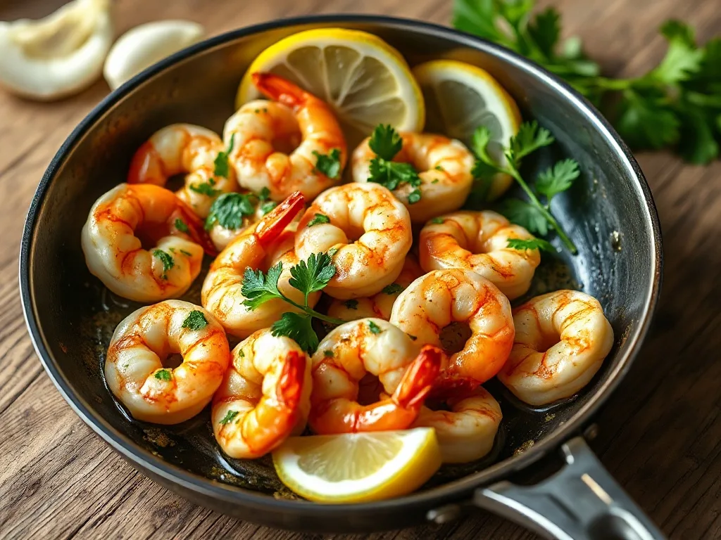 Keto Sarımsaklı Karides