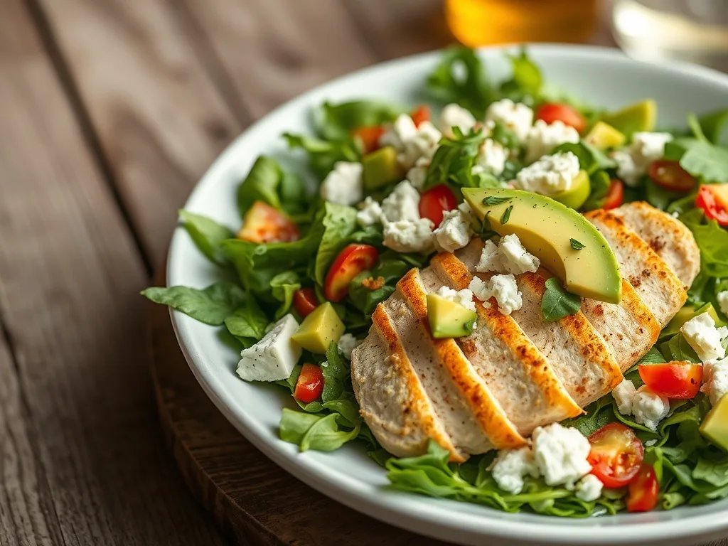 Keto Sıcak Tavuk Salata