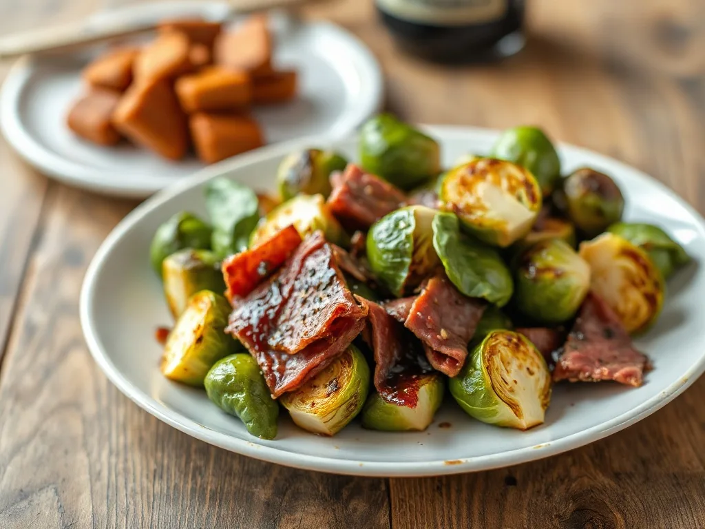 Pastırmalı Brüksel Lahanası
