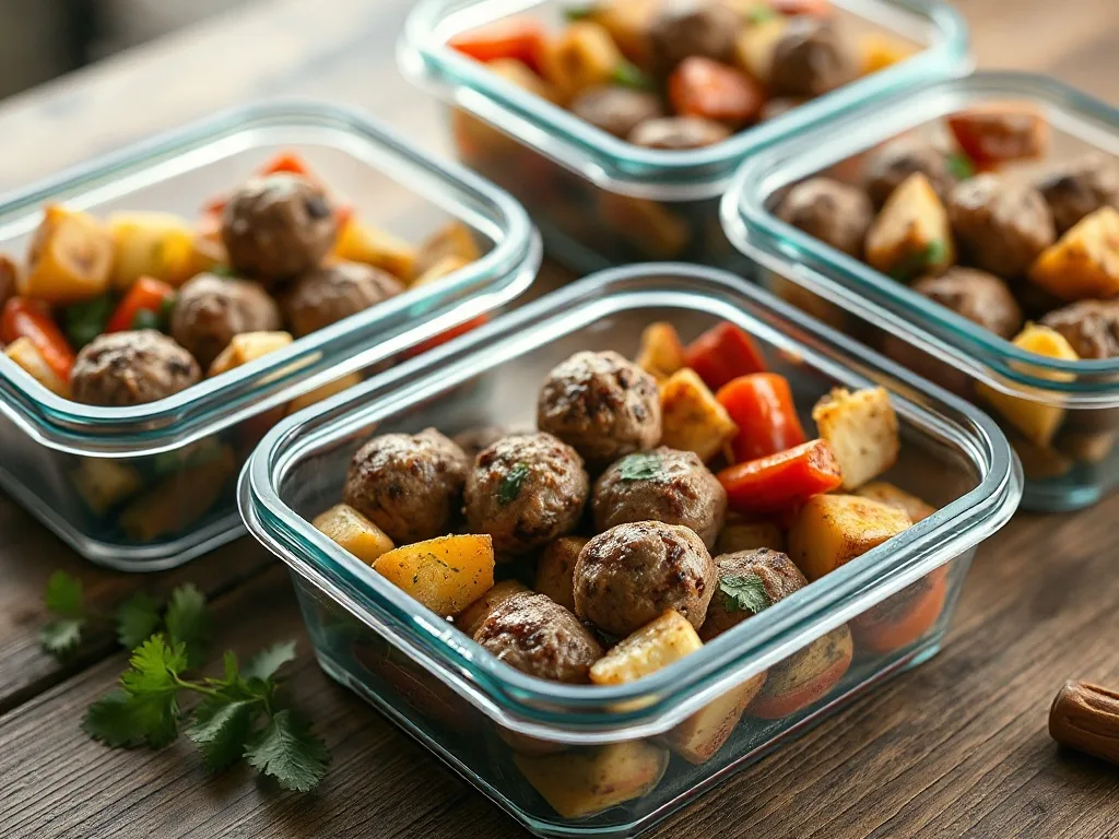 Meal Prep: Köfte & Sebze Kabı
