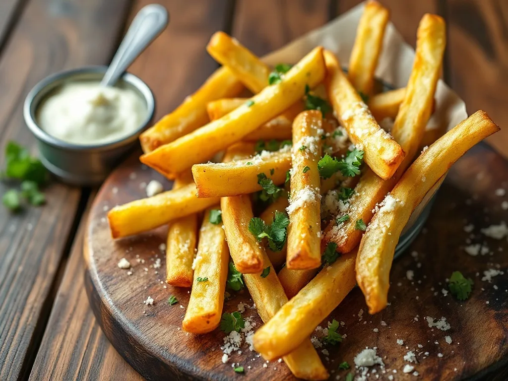 Sarımsaklı Parmesanlı Patates Çubuğu