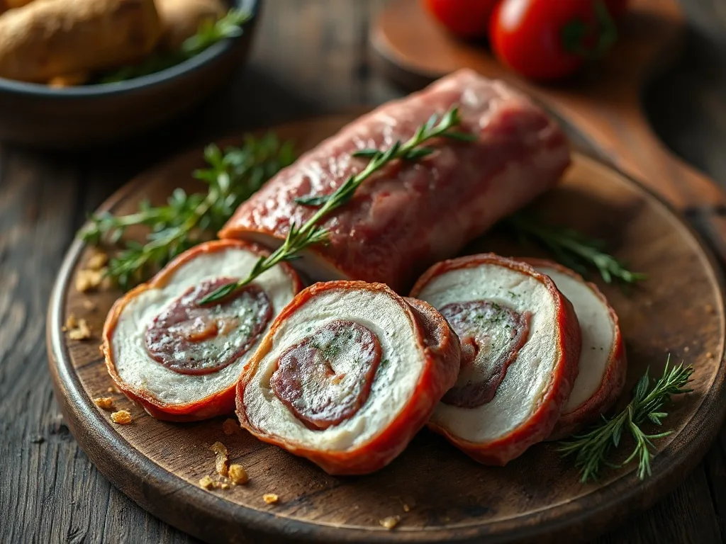 Pastırmalı Tavuk Sarma