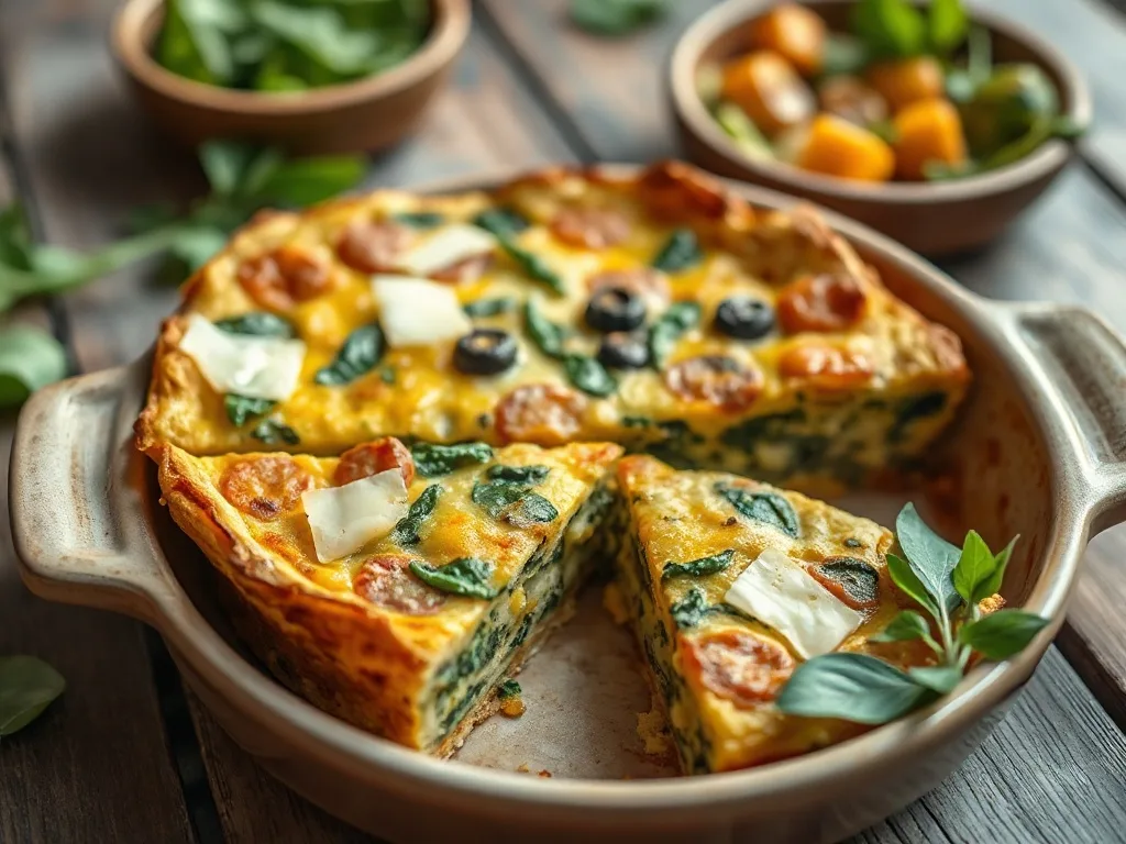 Tek Kap Sebzeli Fırın Omlet