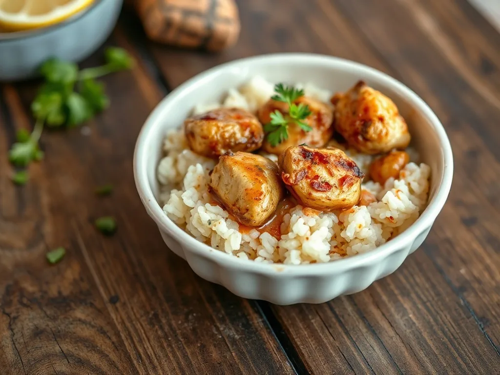 Tek Kişilik Tavuklu Pilav