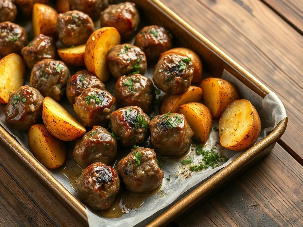 Tek Tepsi Köfte & Patates