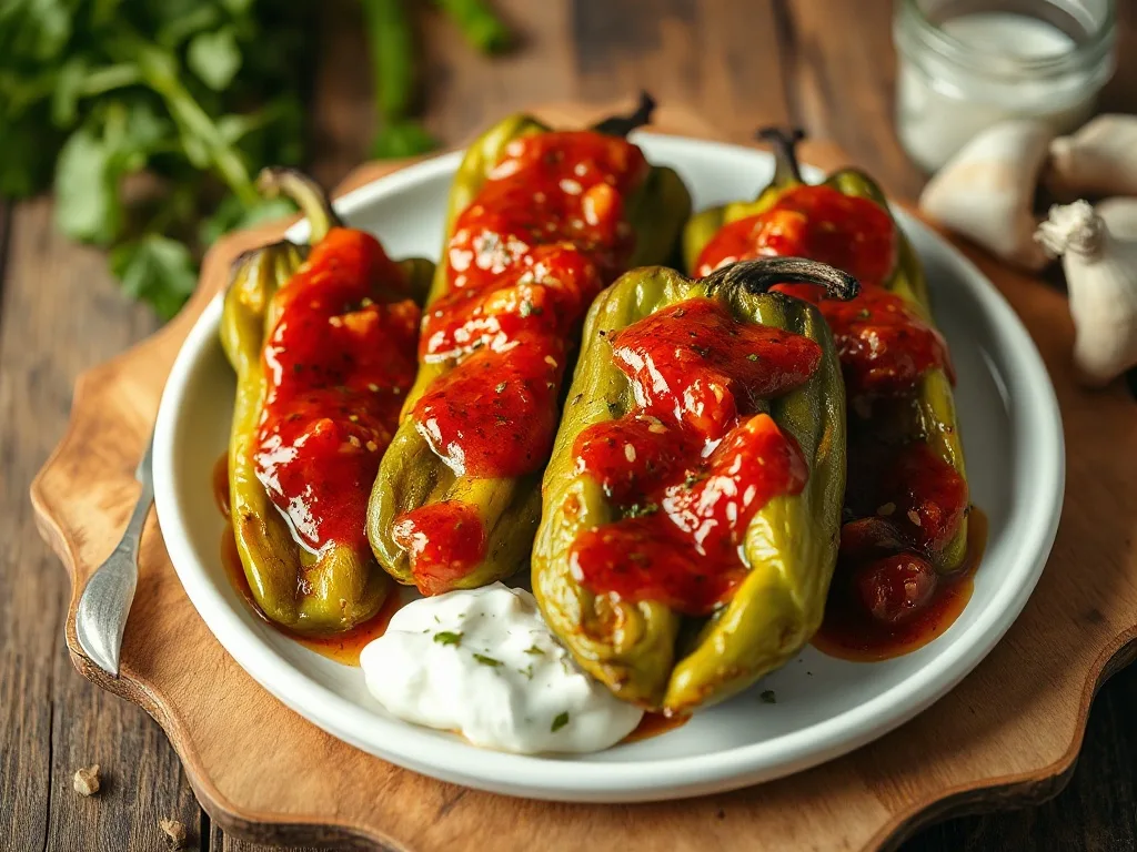 Yoğurtlu Biber Kızartması