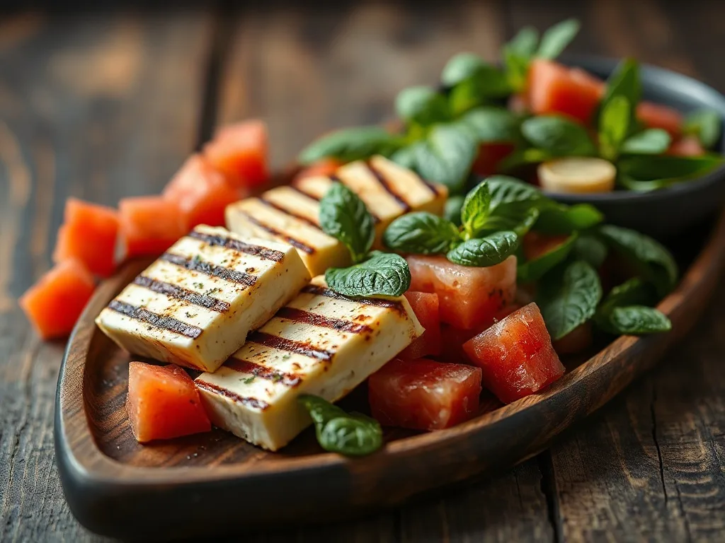 Hellimli Karpuz Salatası