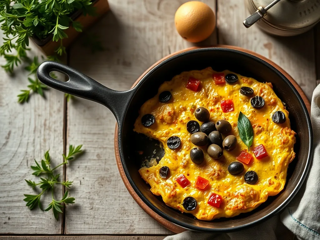 Zeytinli Omlet